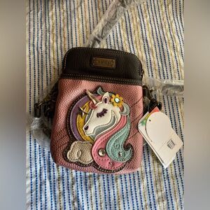 NEW CHALA  UNICORN PINK CELL PHONE CROSSBODY PURSE ADJUSTABLE STRAP